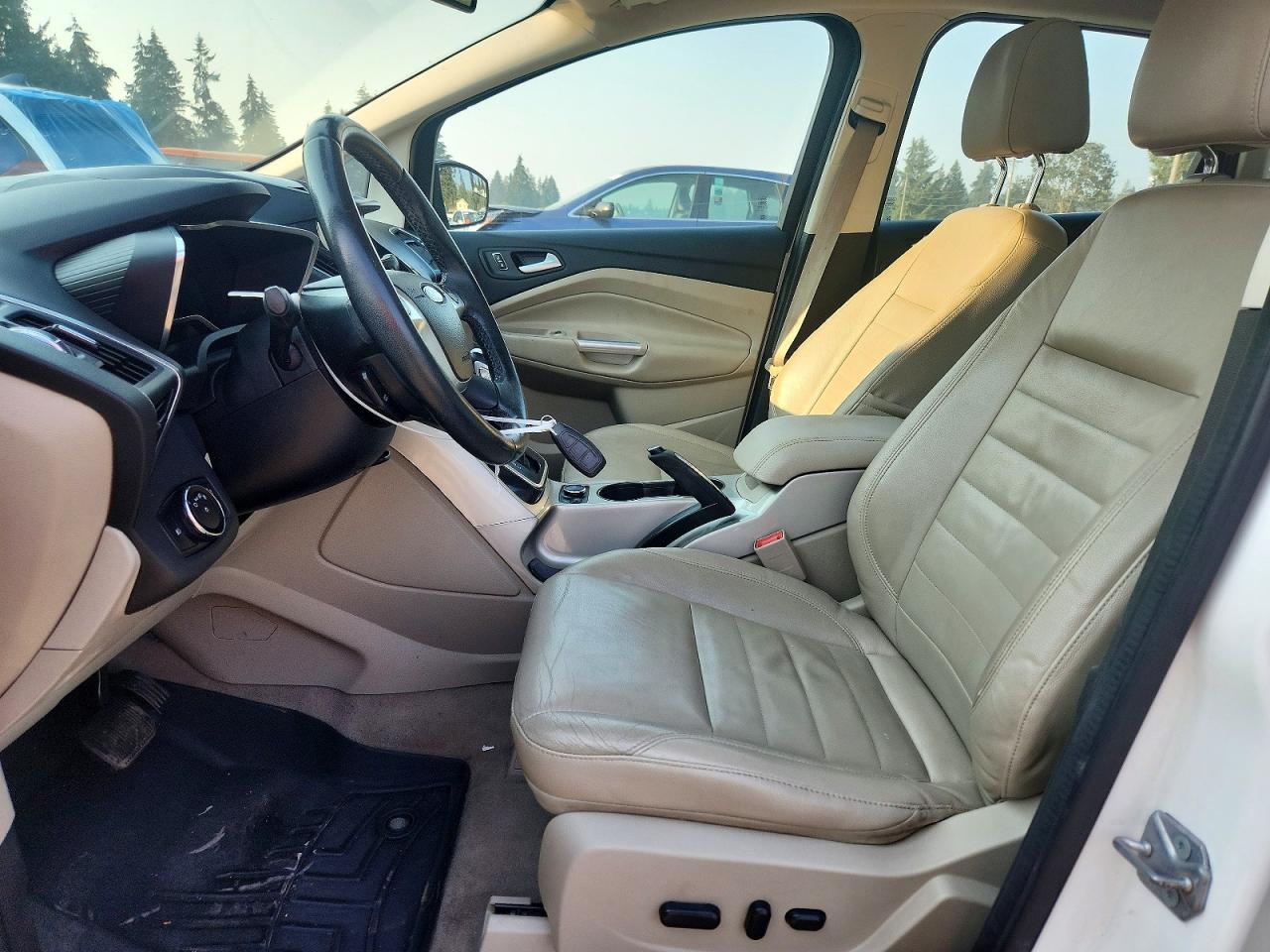 2013 Ford C-max Sel White vin: 1FADP5BU3DL551267