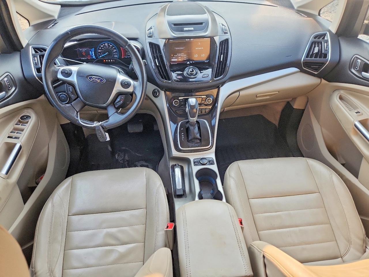 2013 Ford C-max Sel White vin: 1FADP5BU3DL551267