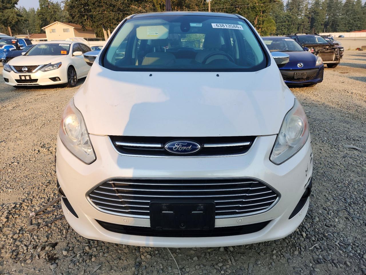 2013 Ford C-max Sel White vin: 1FADP5BU3DL551267
