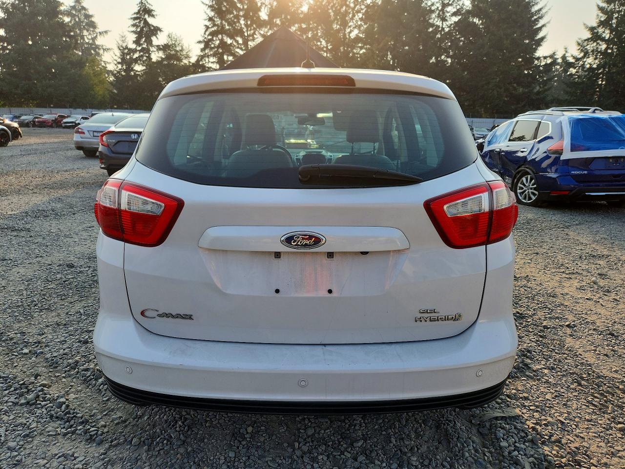 2013 Ford C-max Sel White vin: 1FADP5BU3DL551267