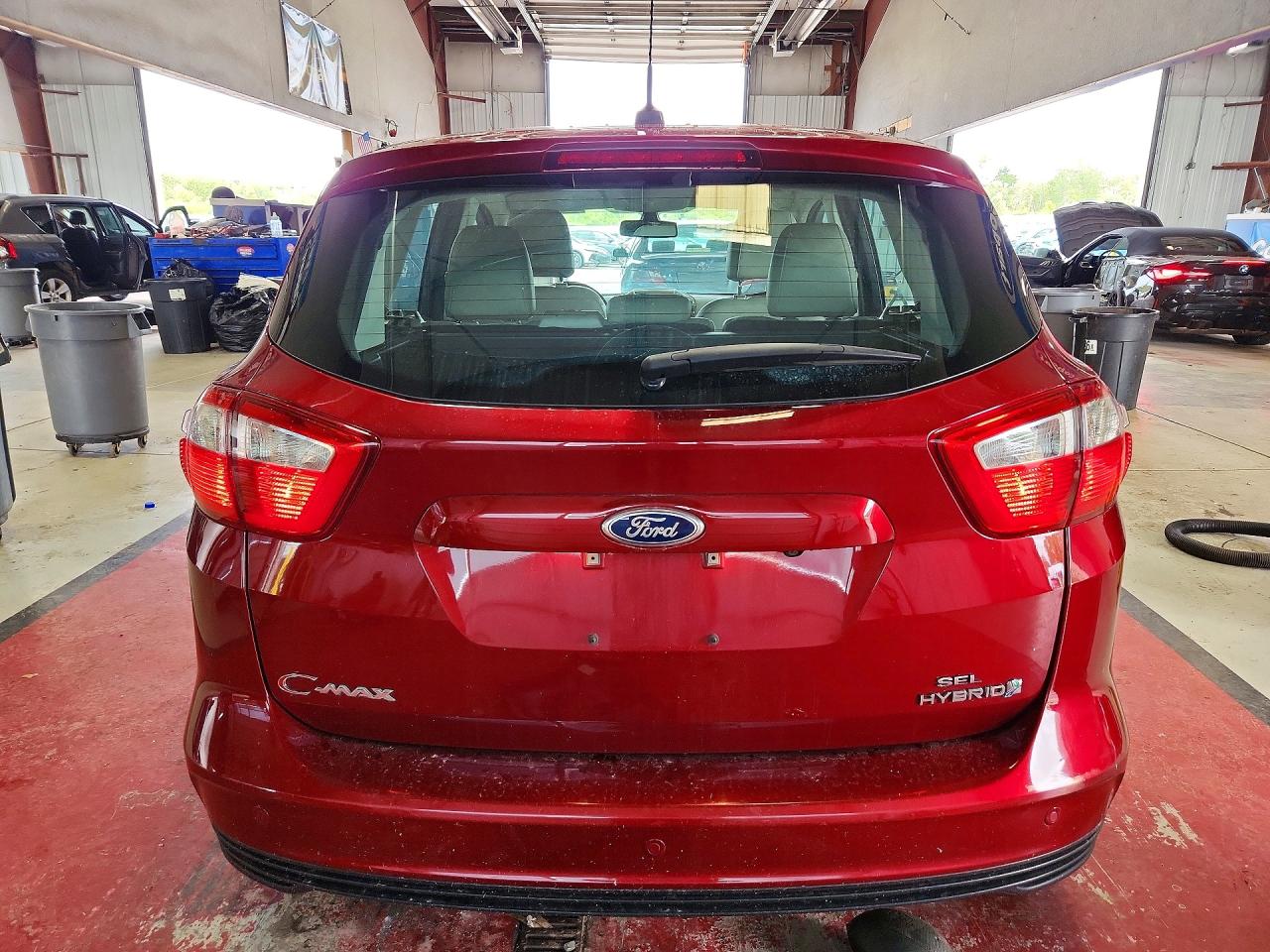2013 Ford C-max Sel Red vin: 1FADP5BU3DL555593