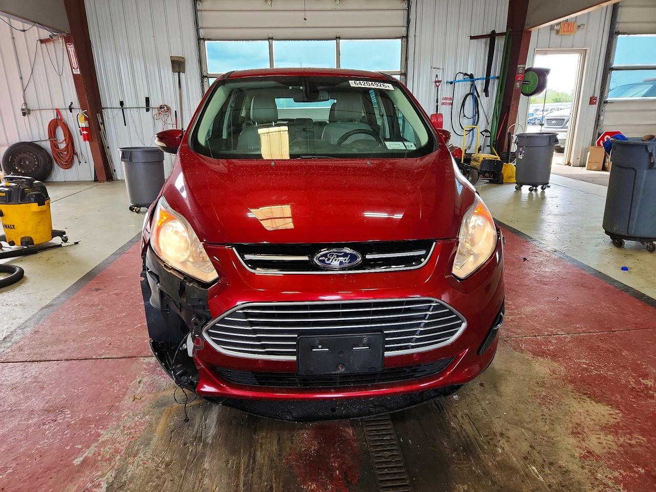 2013 Ford C-max Sel Red vin: 1FADP5BU3DL555593