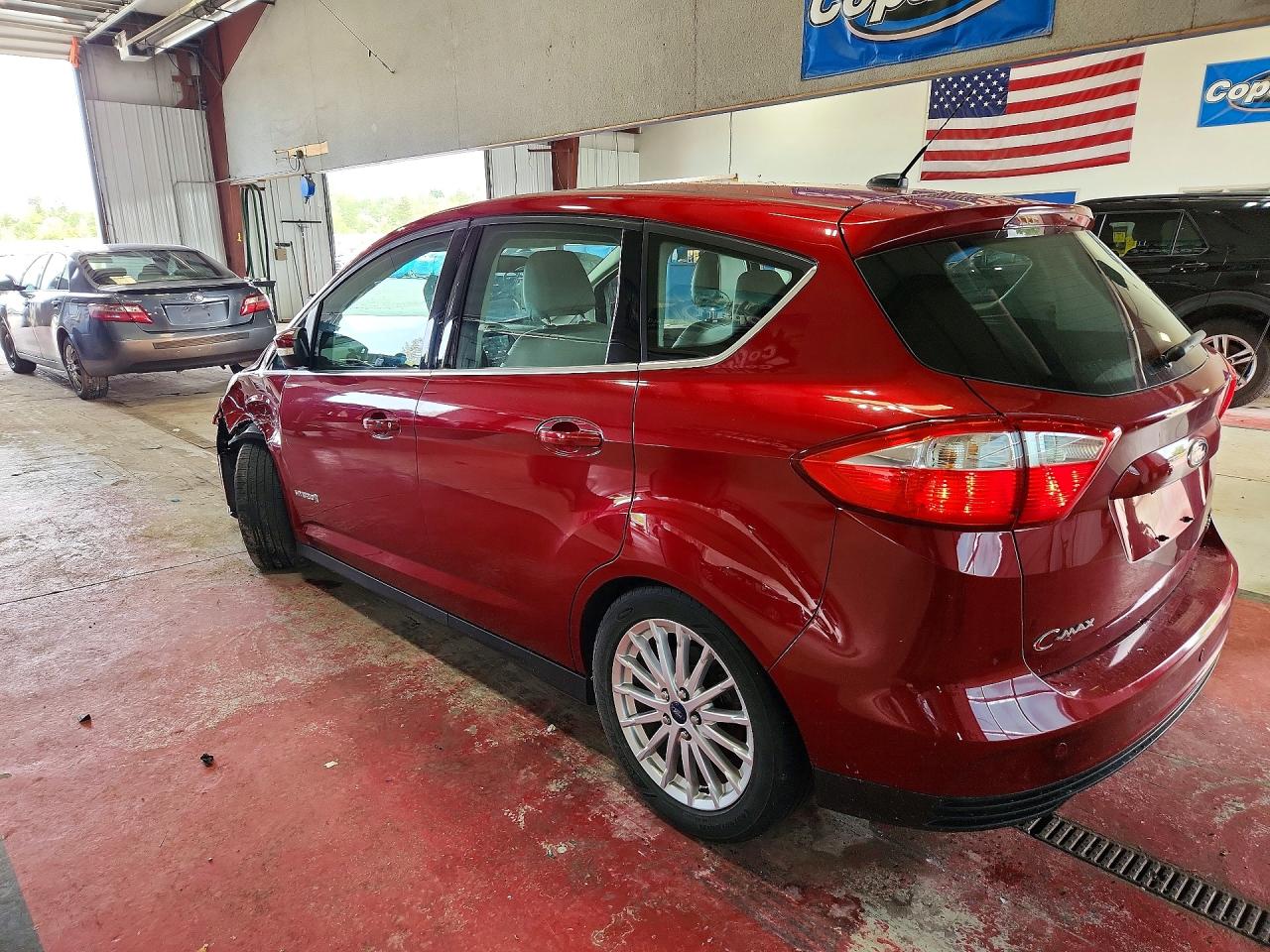 2013 Ford C-max Sel Red vin: 1FADP5BU3DL555593
