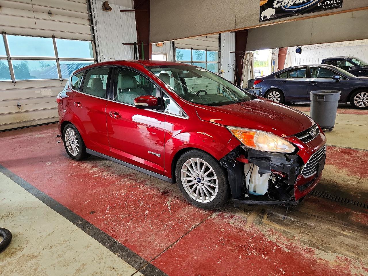 2013 Ford C-max Sel Red vin: 1FADP5BU3DL555593