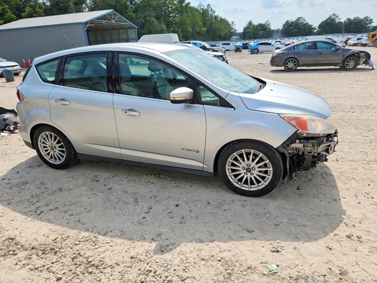 2014 Ford C-max Sel White vin: 1FADP5BU3EL502085