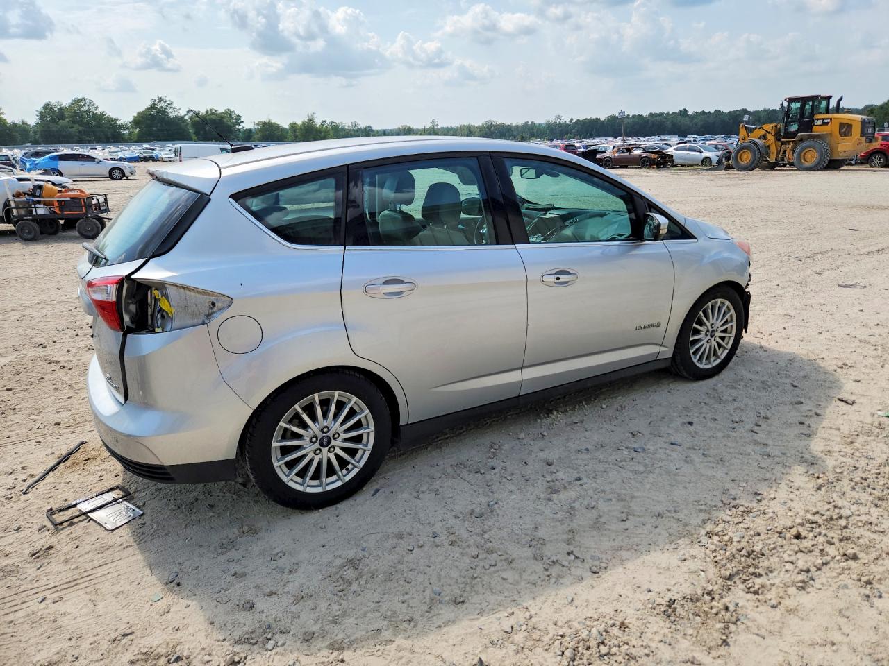 2014 Ford C-max Sel White vin: 1FADP5BU3EL502085