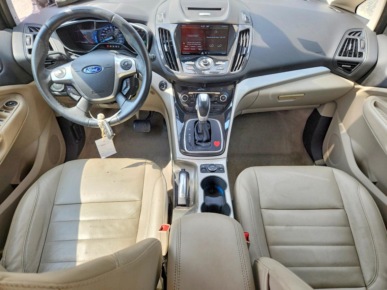 2014 Ford C-max Sel White vin: 1FADP5BU3EL502085