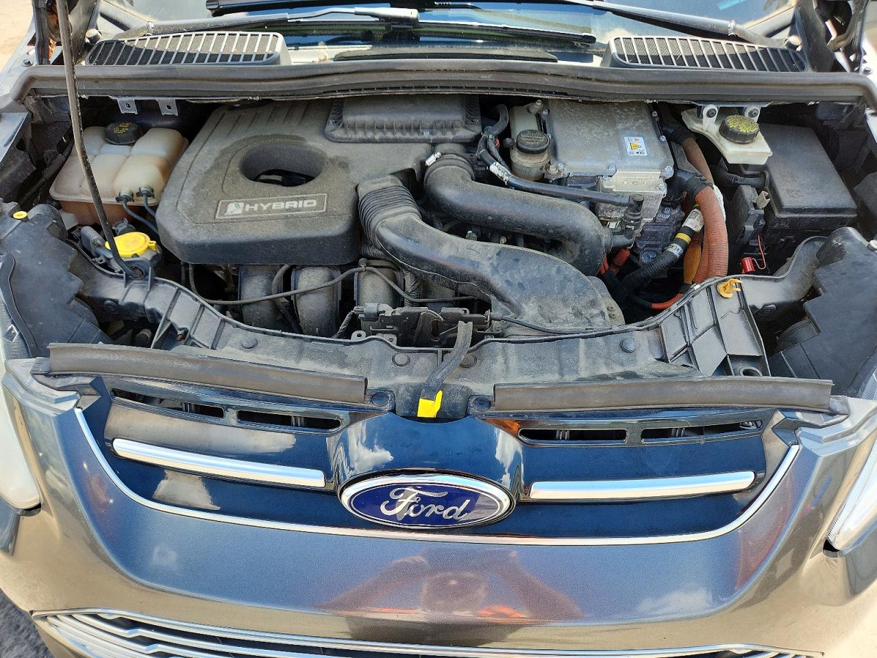 2015 Ford C-max Sel Gray vin: 1FADP5BU3FL110032