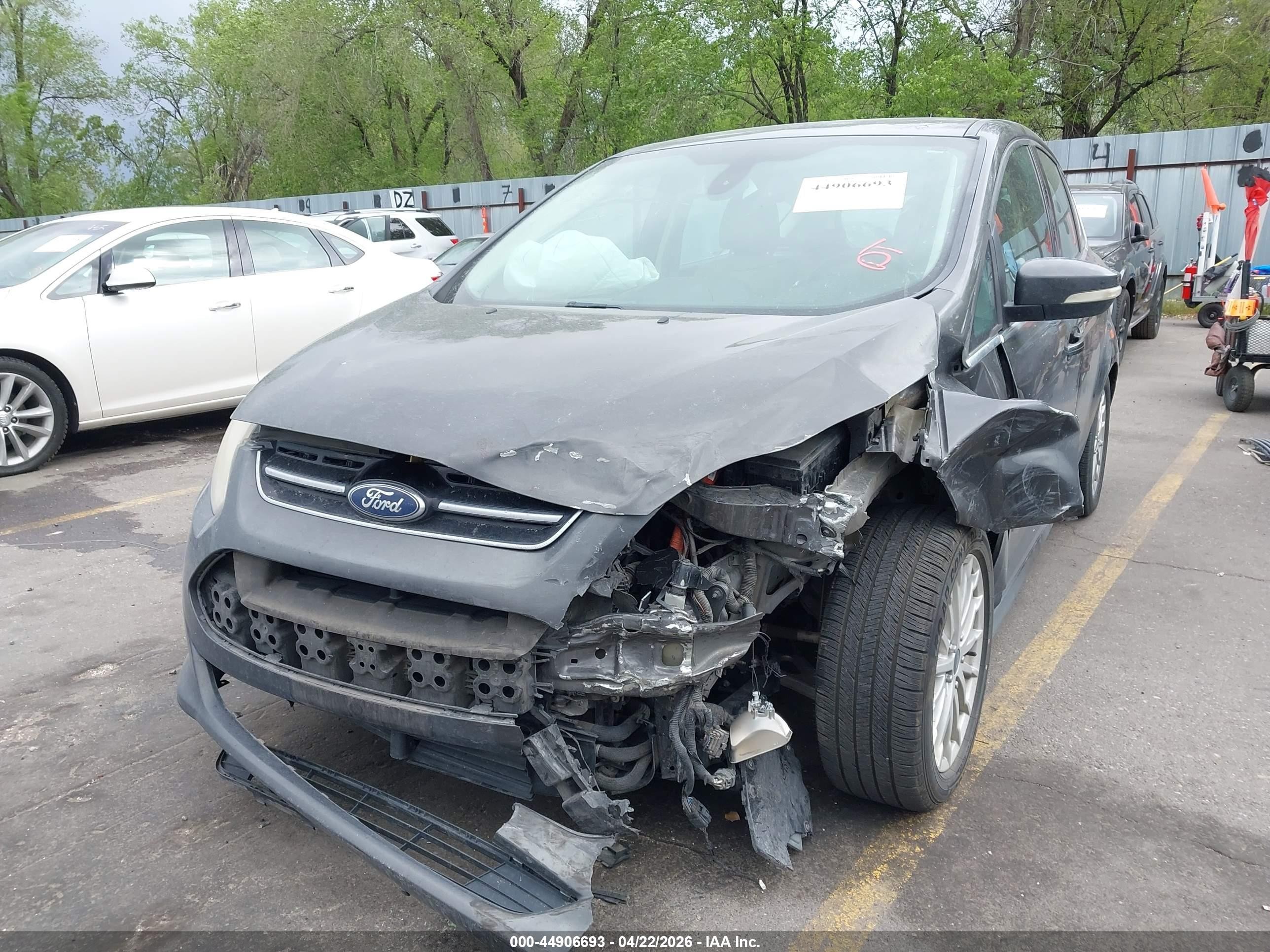 2015 Ford C-max Hybrid Sel Silver vin: 1FADP5BU3FL120205