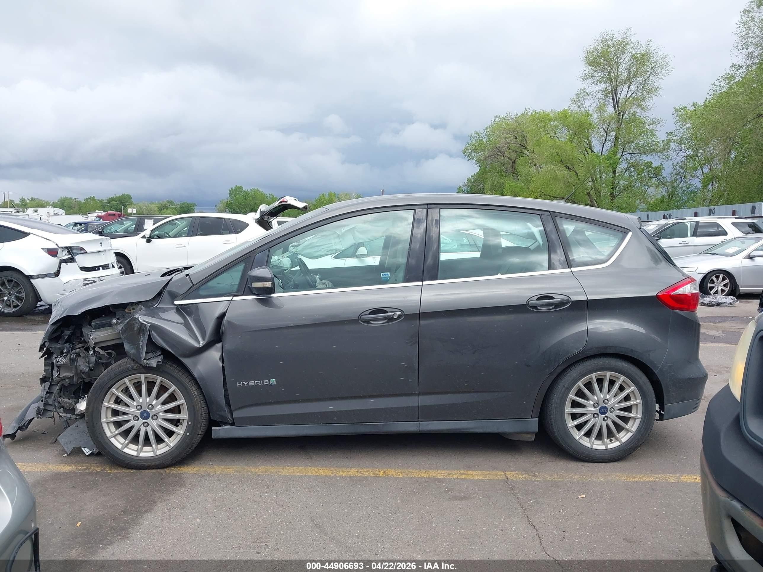 2015 Ford C-max Hybrid Sel Silver vin: 1FADP5BU3FL120205