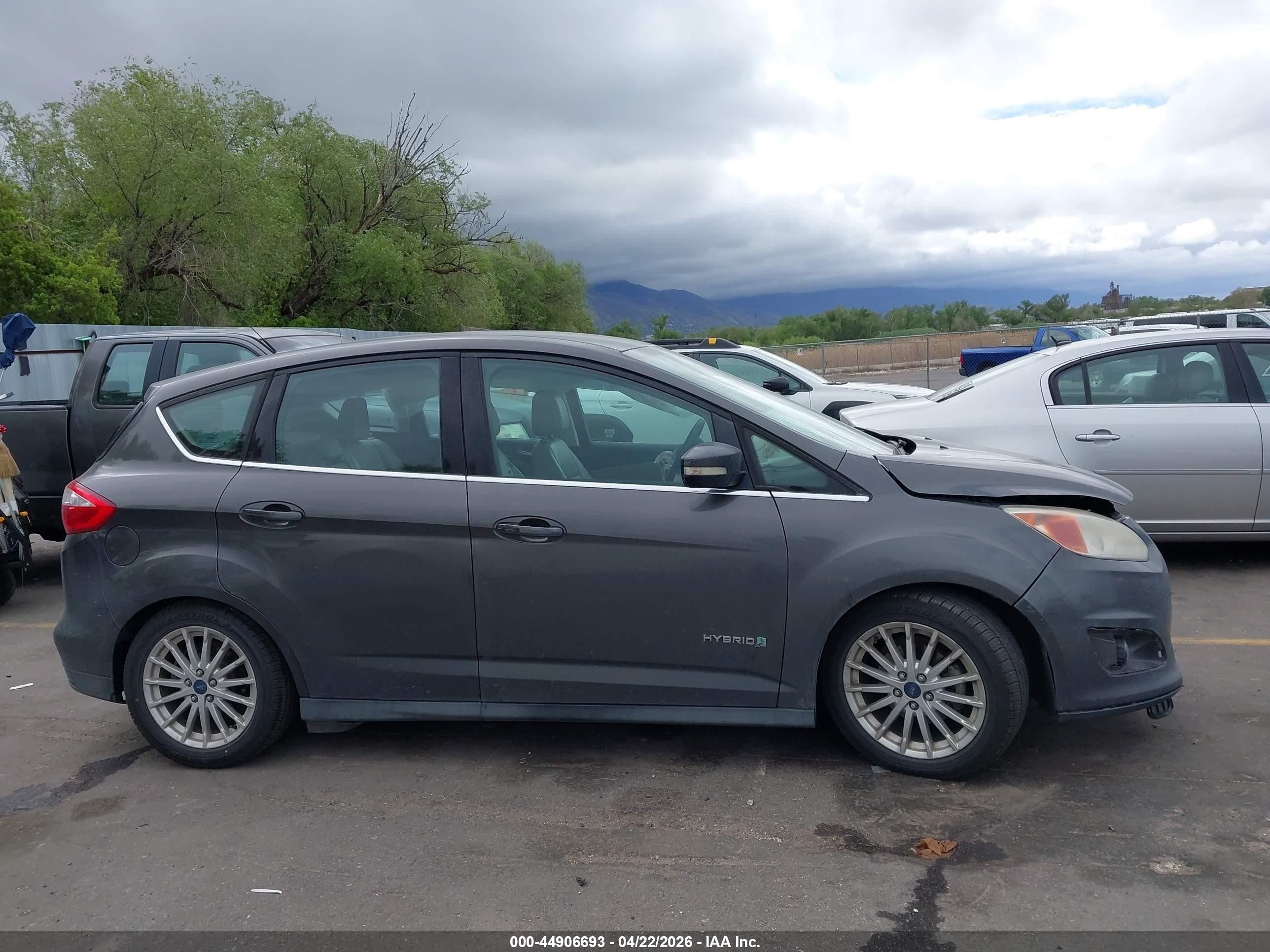 2015 Ford C-max Hybrid Sel Silver vin: 1FADP5BU3FL120205