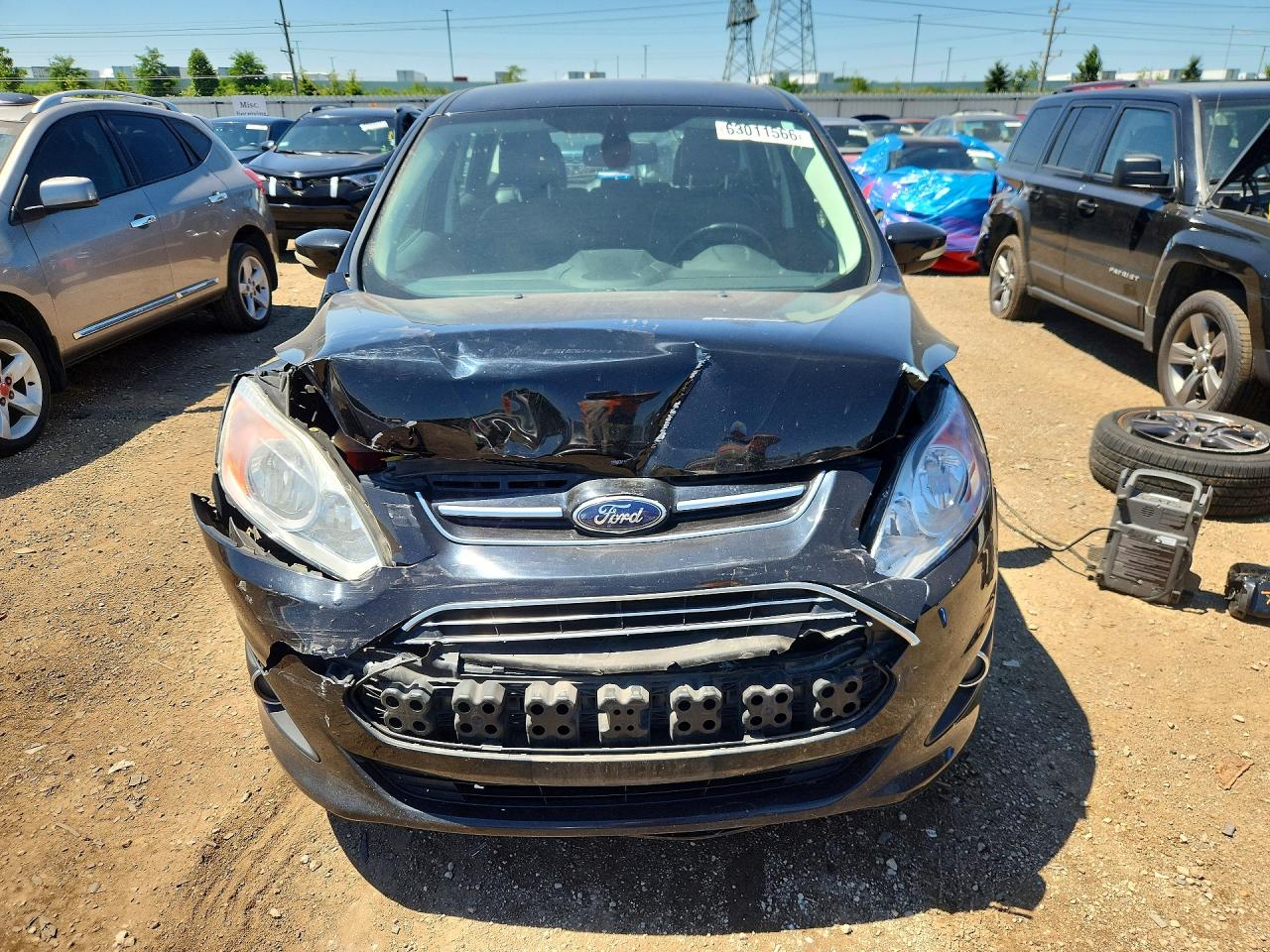 2016 Ford C-max Sel Черный vin: 1FADP5BU3GL107293