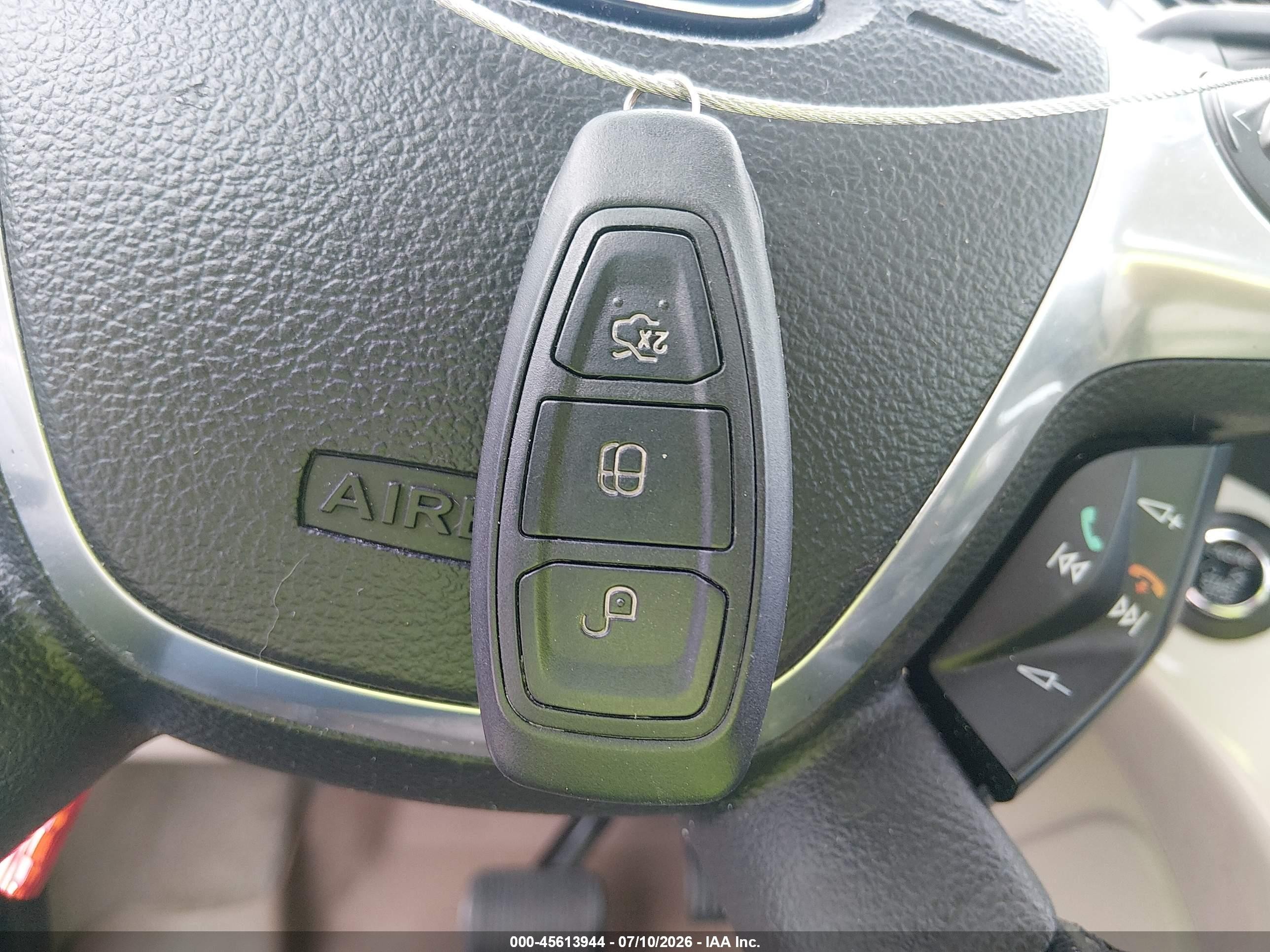 2013 Ford C-max Hybrid Sel White vin: 1FADP5BU4DL506838