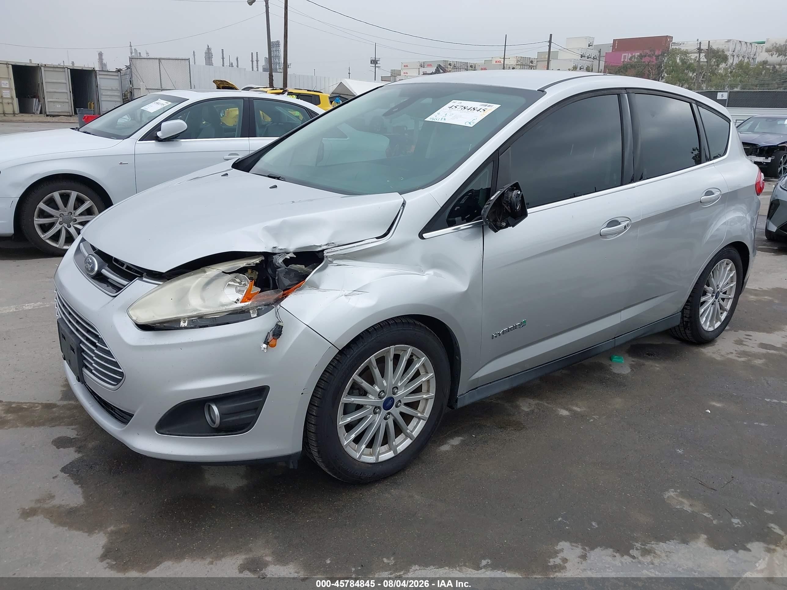 2013 Ford C-max Hybrid Sel Серебряный vin: 1FADP5BU4DL509321