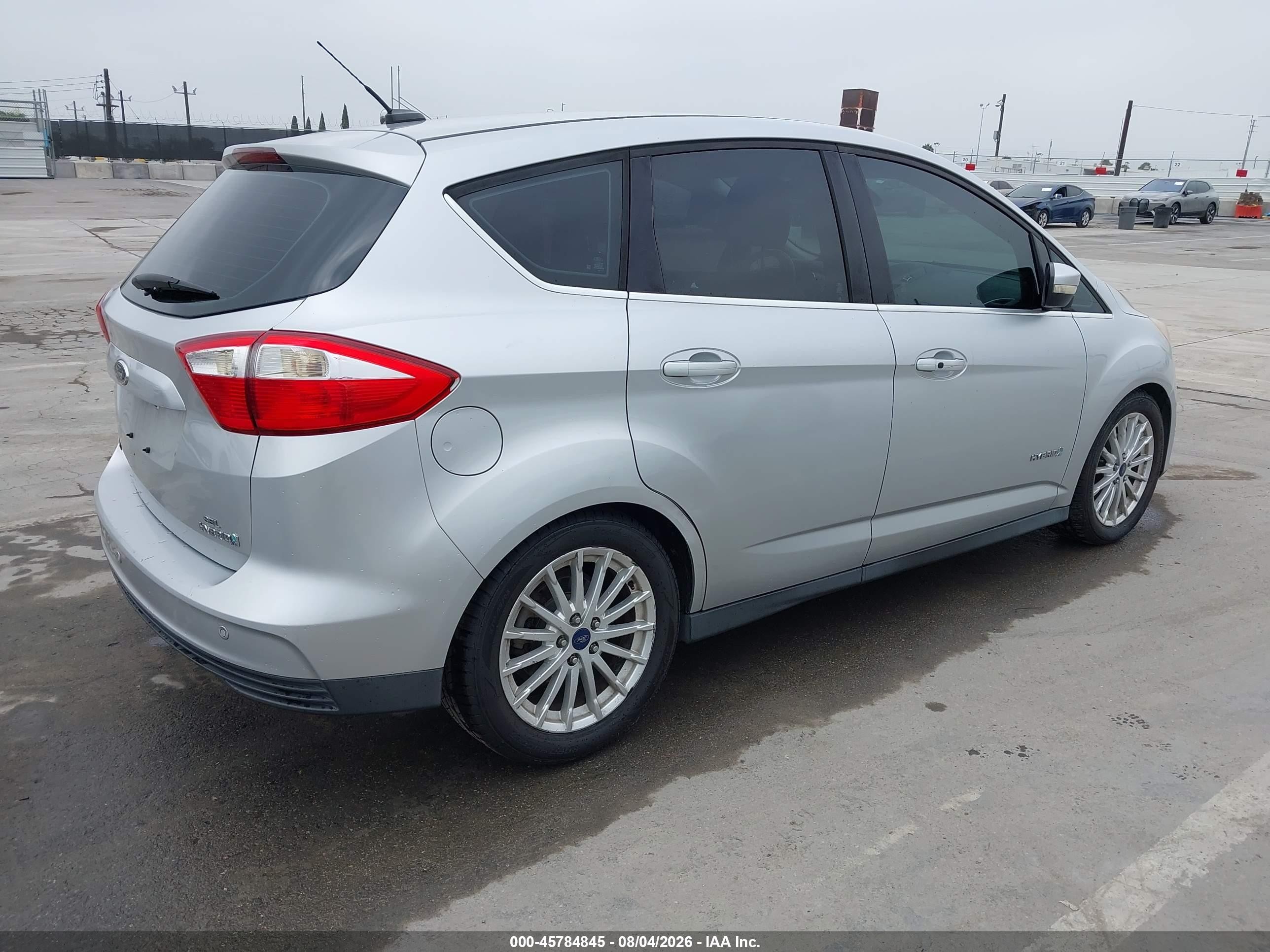 2013 Ford C-max Hybrid Sel Серебряный vin: 1FADP5BU4DL509321