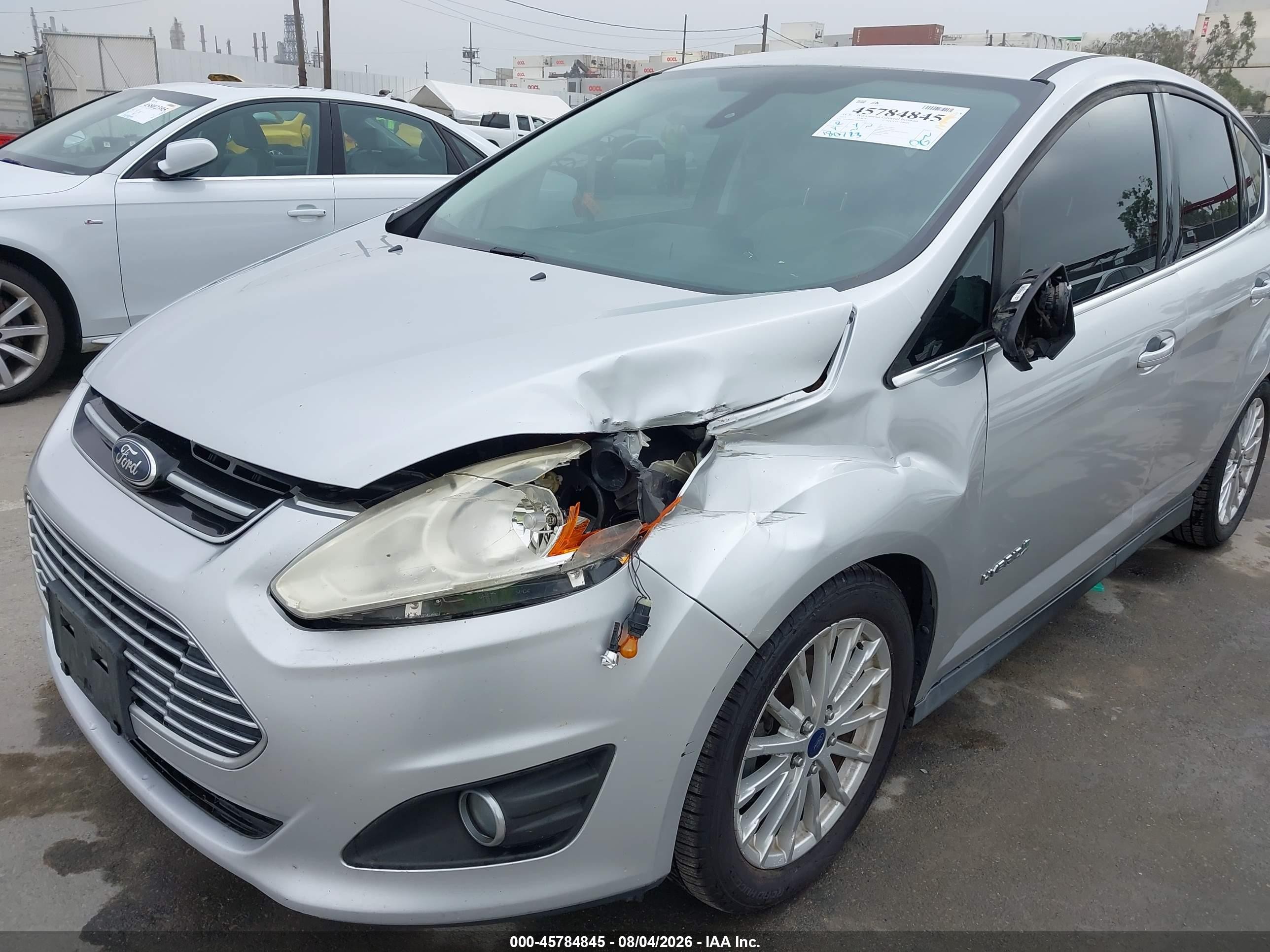 2013 Ford C-max Hybrid Sel Серебряный vin: 1FADP5BU4DL509321