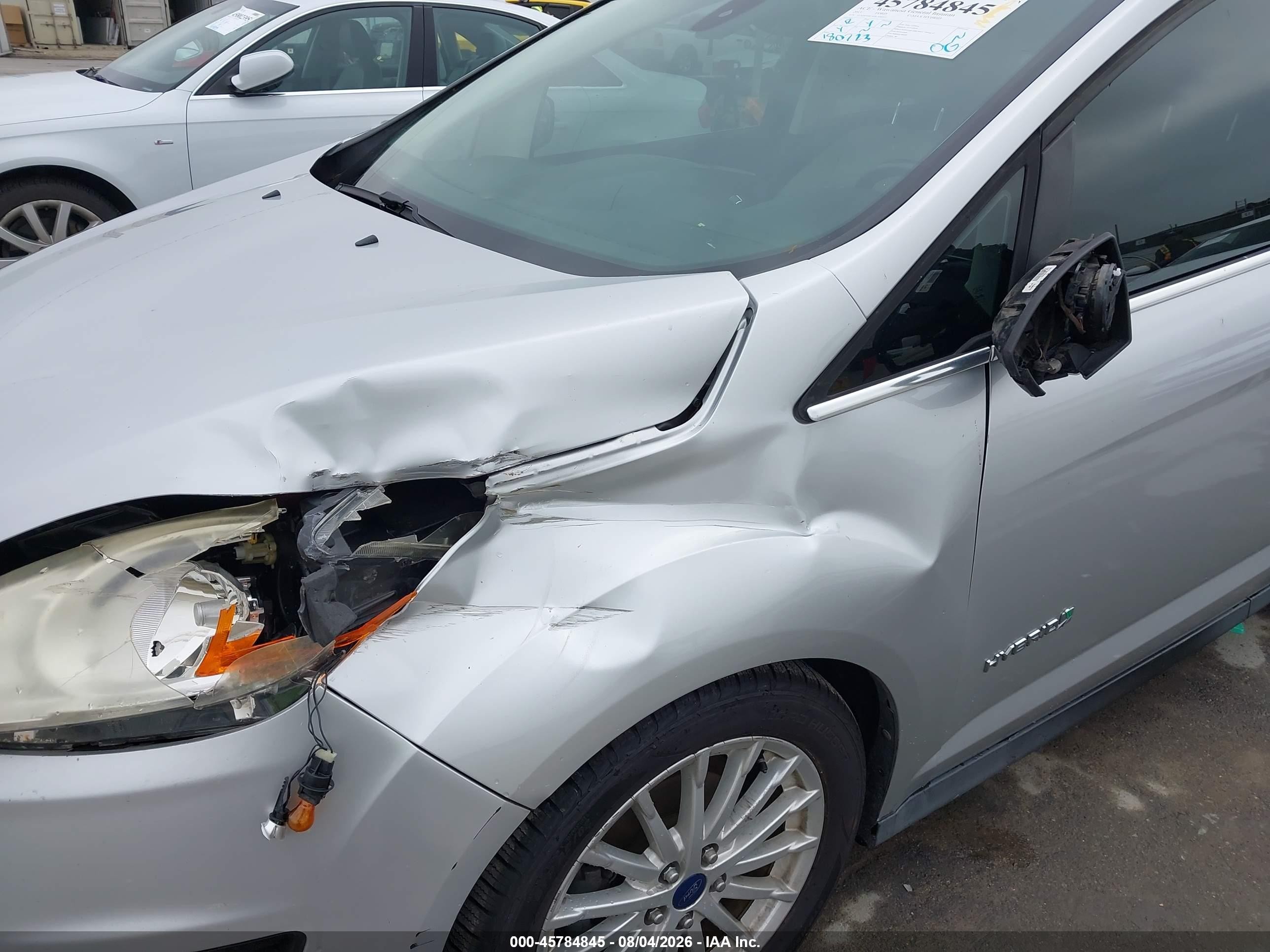 2013 Ford C-max Hybrid Sel Серебряный vin: 1FADP5BU4DL509321