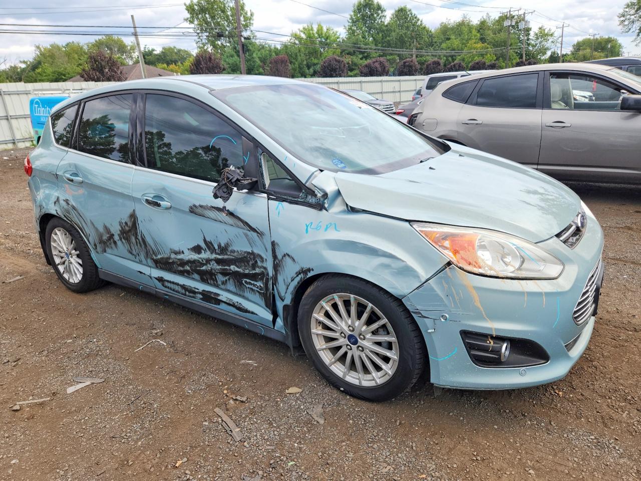 2013 Ford C-max Sel Turquoise vin: 1FADP5BU4DL517810