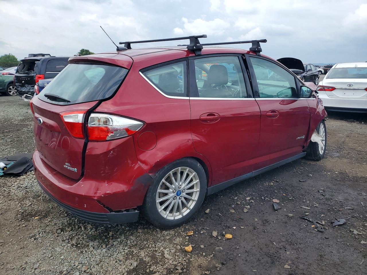 2013 Ford C-max Sel Burgundy vin: 1FADP5BU4DL519332