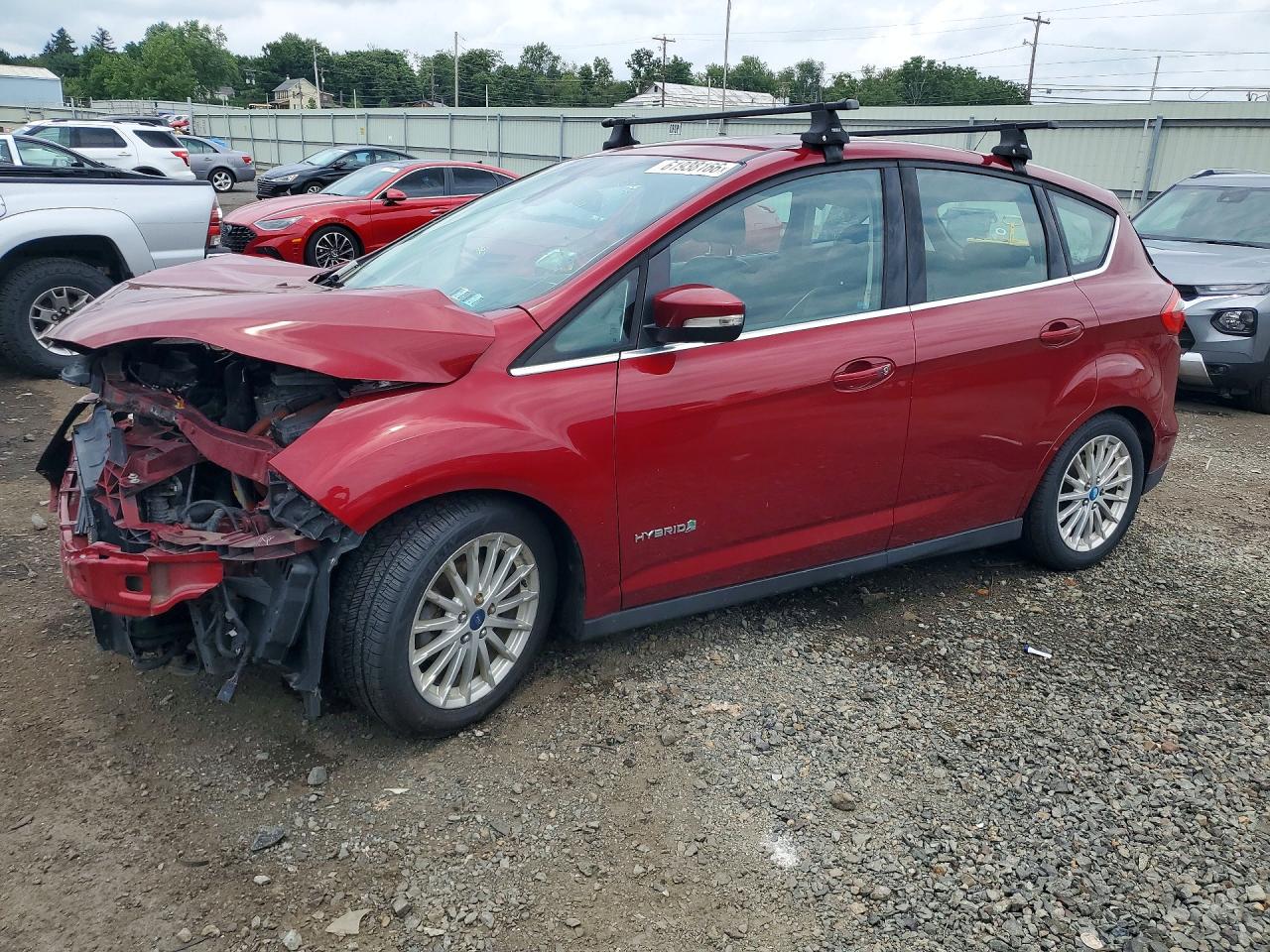 2013 Ford C-max Sel Burgundy vin: 1FADP5BU4DL519332