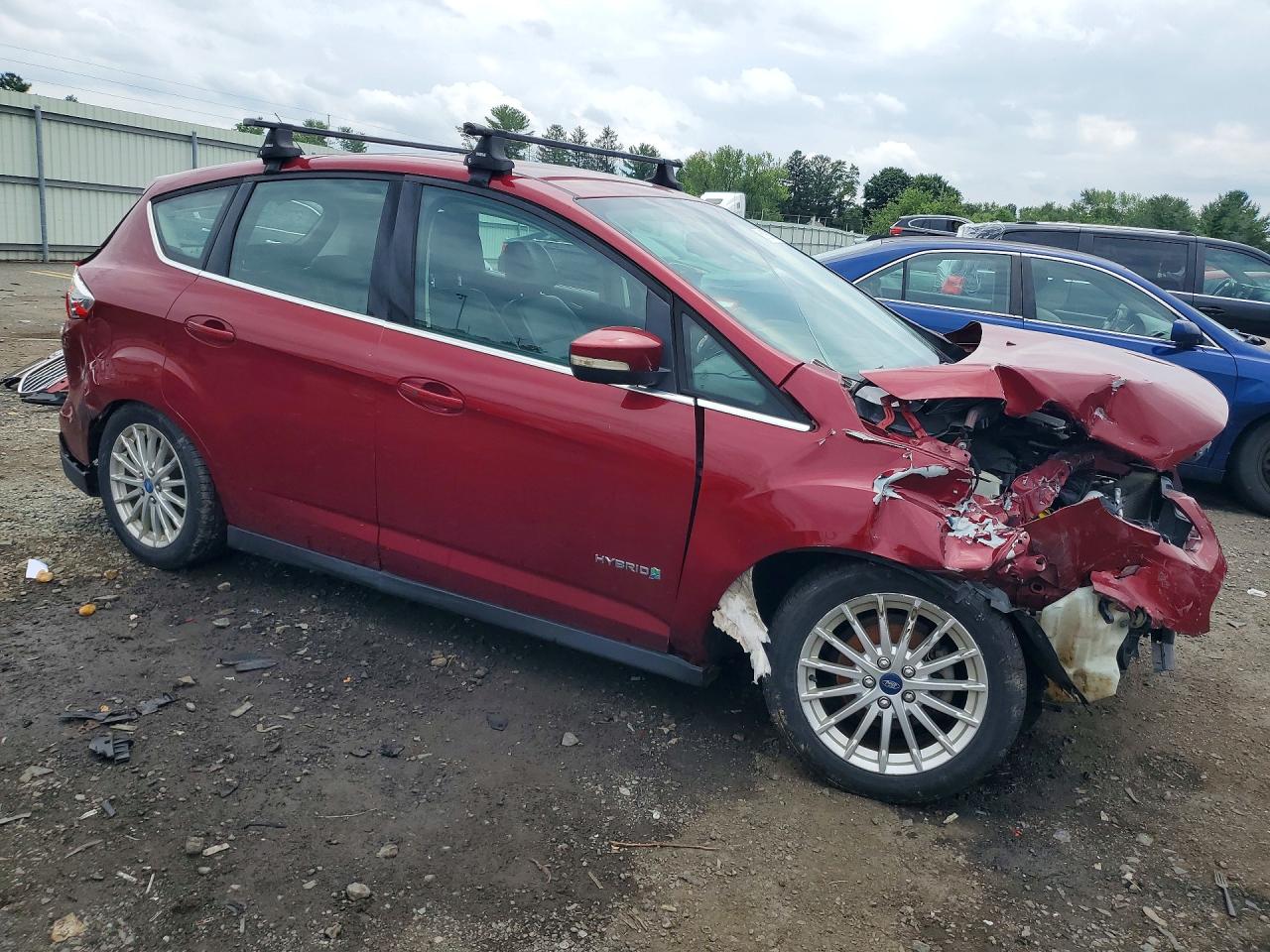 2013 Ford C-max Sel Burgundy vin: 1FADP5BU4DL519332
