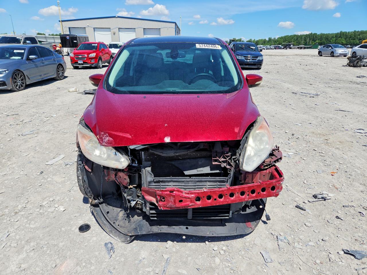 2014 Ford C-max Sel Red vin: 1FADP5BU4EL517548