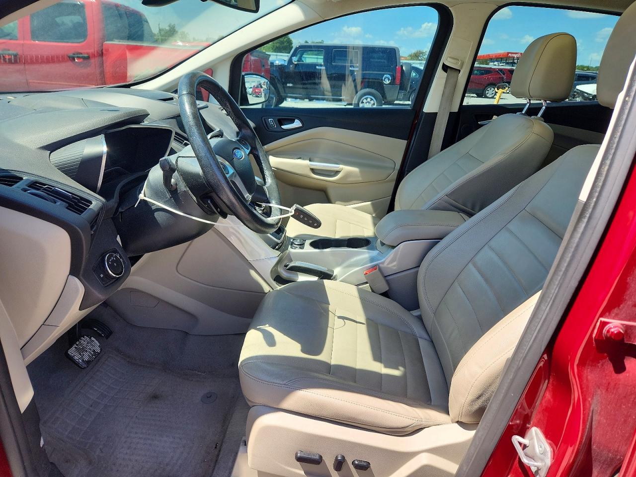 2014 Ford C-max Sel Red vin: 1FADP5BU4EL517548
