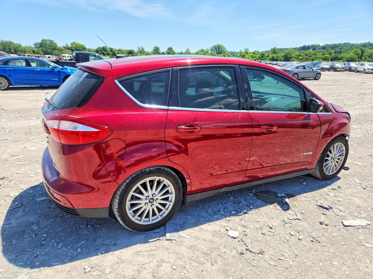 2014 Ford C-max Sel Red vin: 1FADP5BU4EL517548