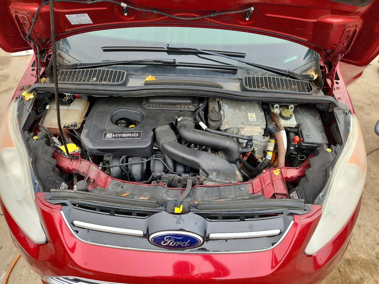2014 Ford C-max Sel Красный vin: 1FADP5BU4EL518473