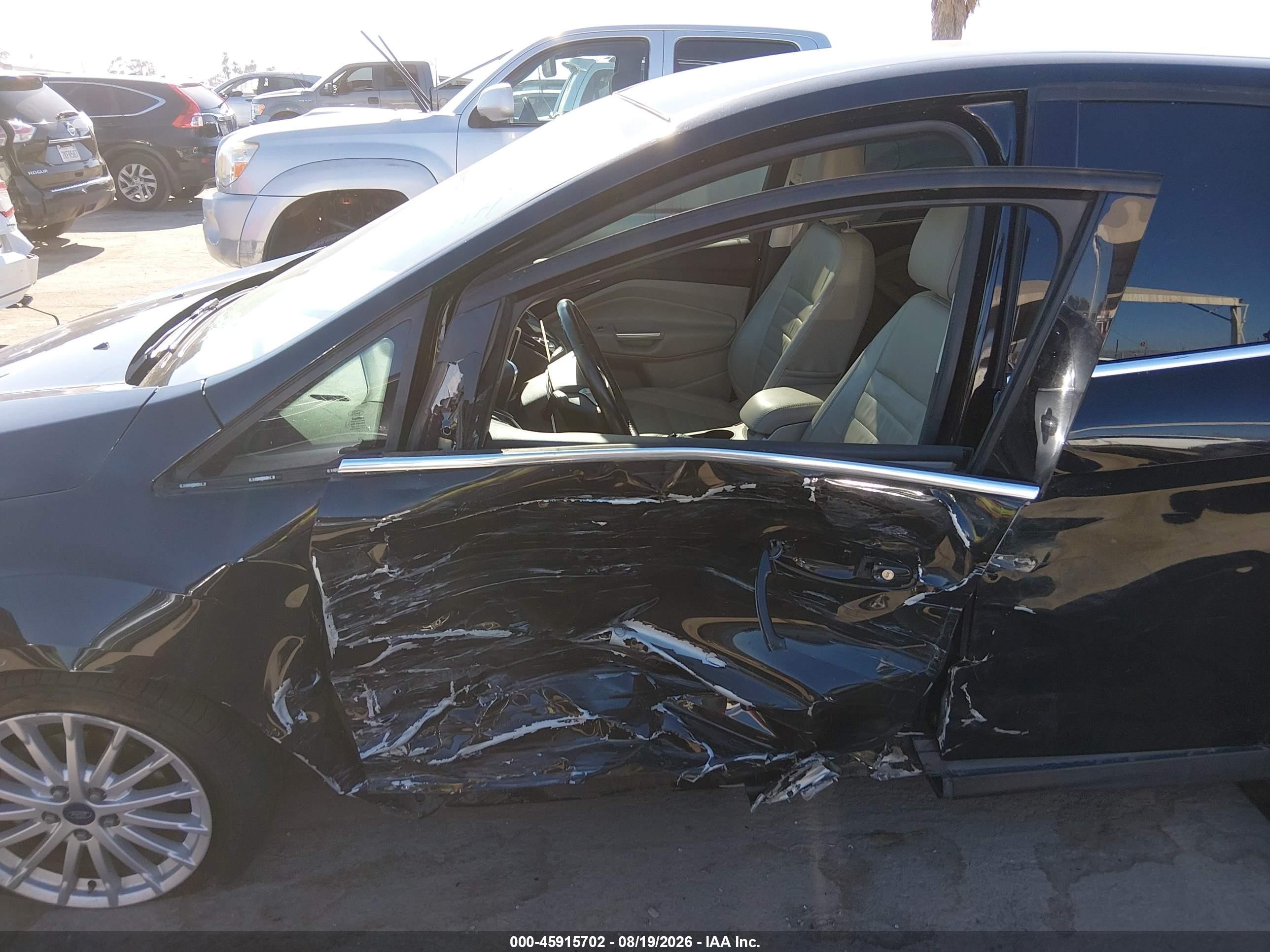 2015 Ford C-max Hybrid Sel Black vin: 1FADP5BU4FL114333
