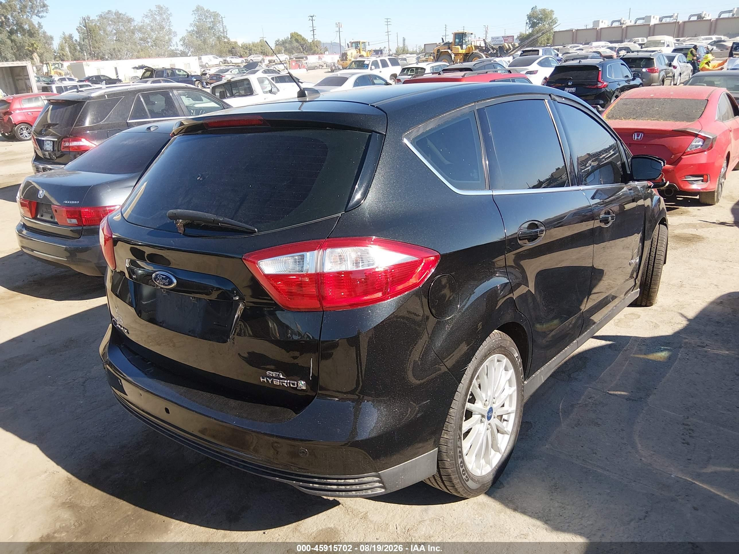 2015 Ford C-max Hybrid Sel Black vin: 1FADP5BU4FL114333