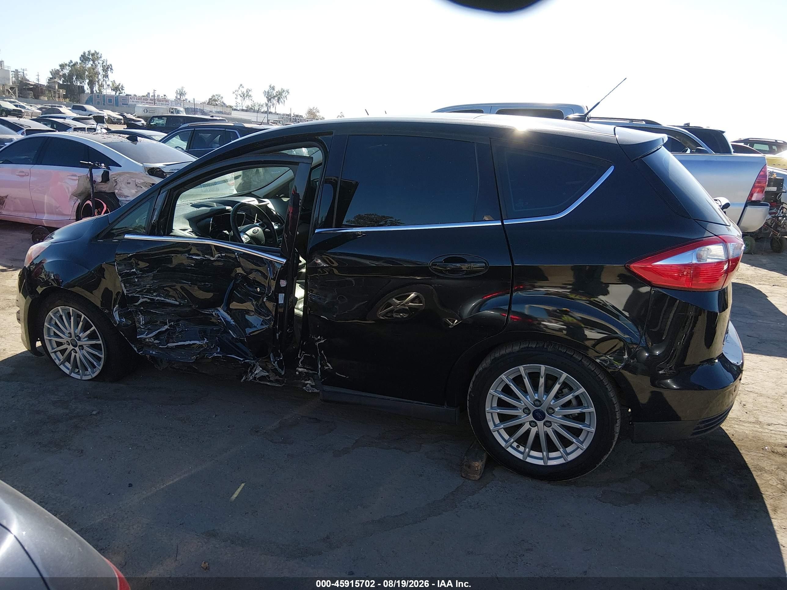 2015 Ford C-max Hybrid Sel Black vin: 1FADP5BU4FL114333