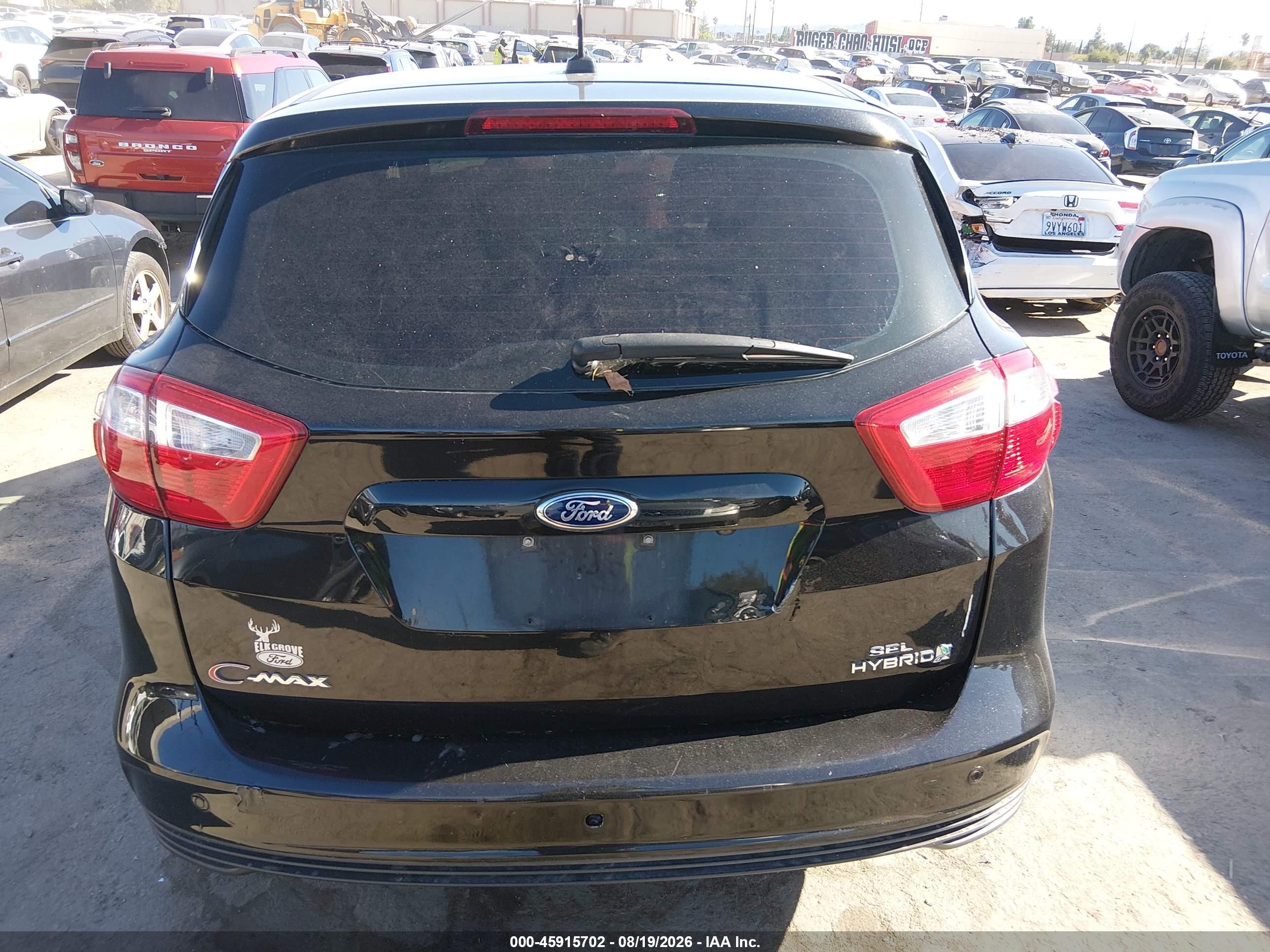 2015 Ford C-max Hybrid Sel Black vin: 1FADP5BU4FL114333