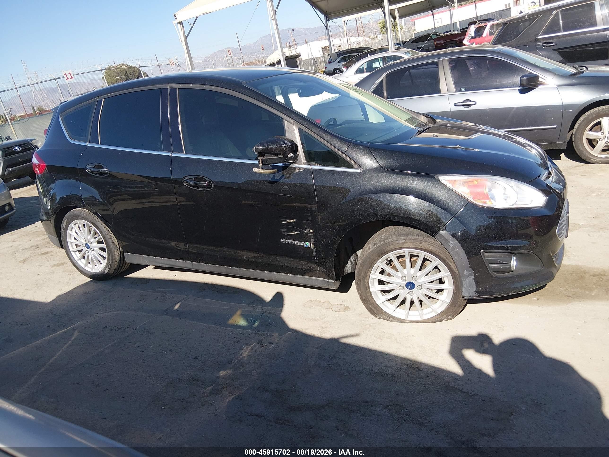 2015 Ford C-max Hybrid Sel Black vin: 1FADP5BU4FL114333