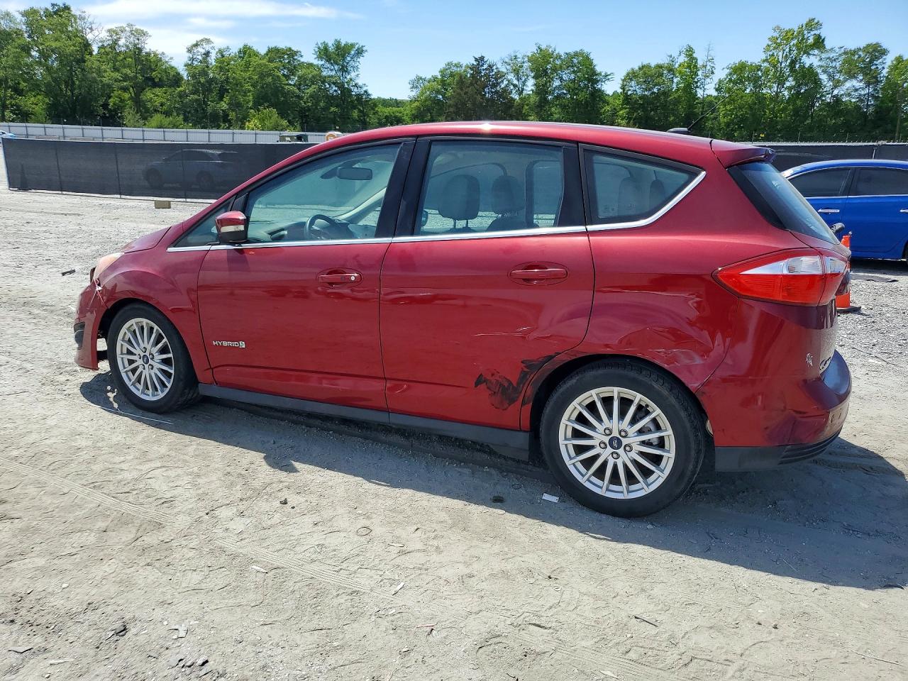 2015 Ford C-max Sel Burgundy vin: 1FADP5BU4FL122920