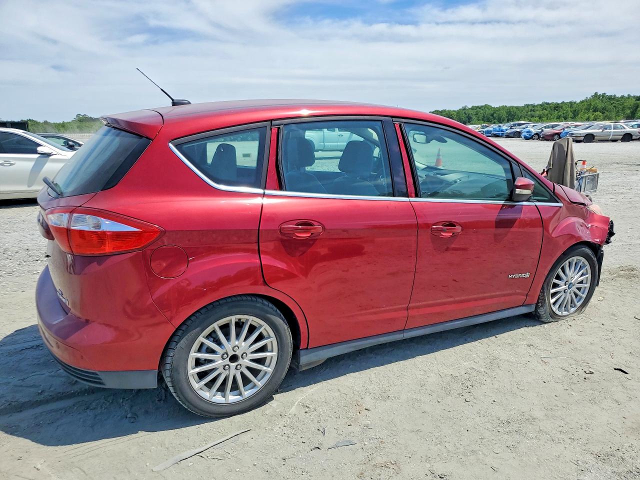 2015 Ford C-max Sel Burgundy vin: 1FADP5BU4FL122920