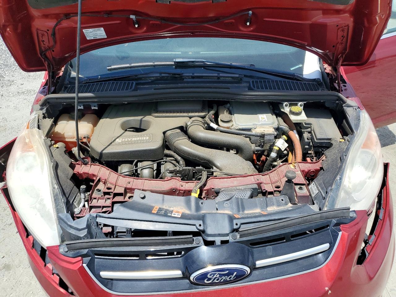2015 Ford C-max Sel Burgundy vin: 1FADP5BU4FL122920
