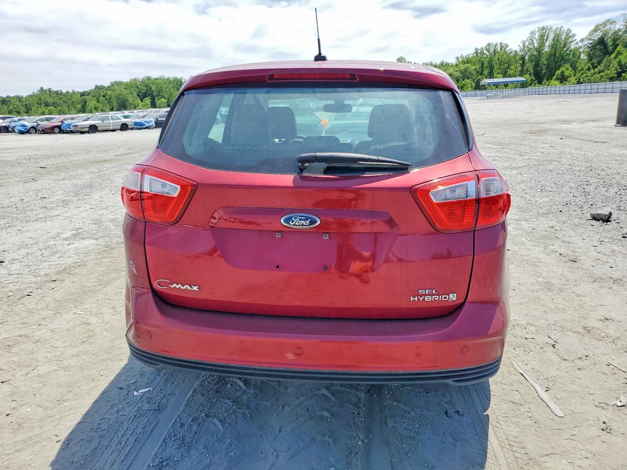 2015 Ford C-max Sel Burgundy vin: 1FADP5BU4FL122920
