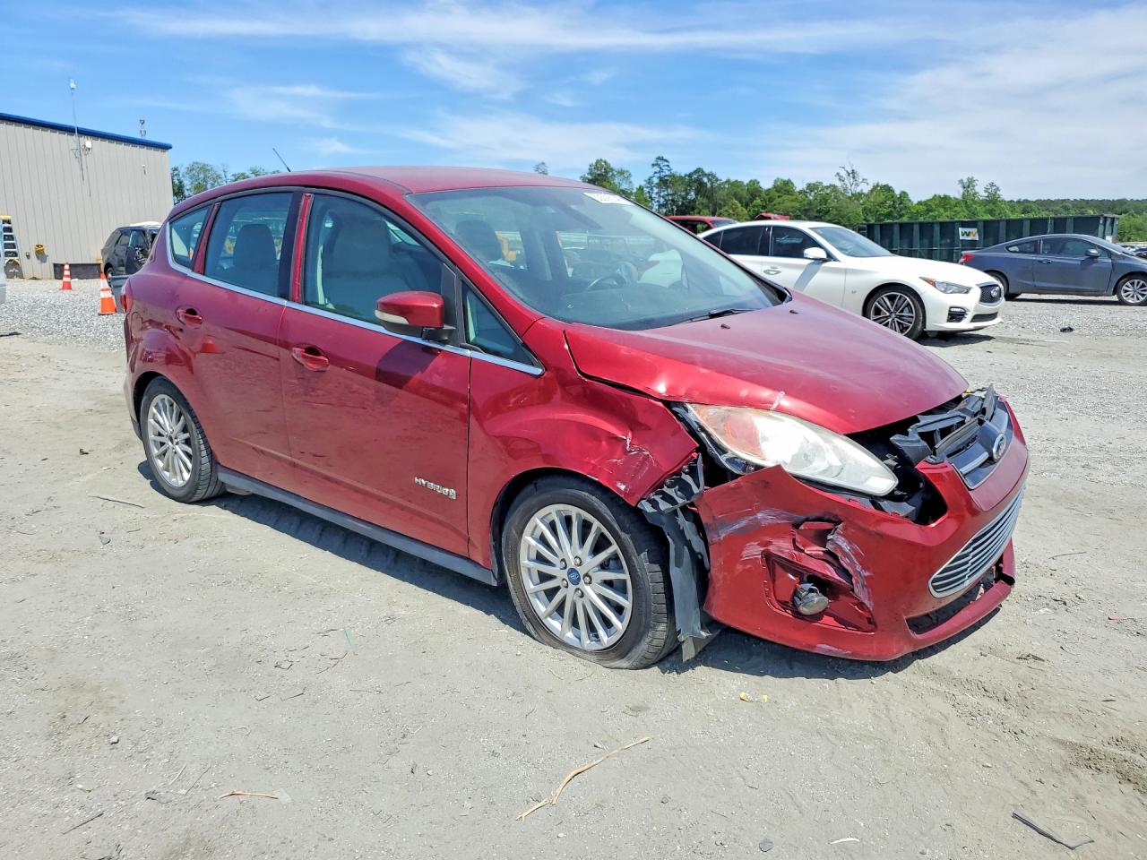 2015 Ford C-max Sel Burgundy vin: 1FADP5BU4FL122920