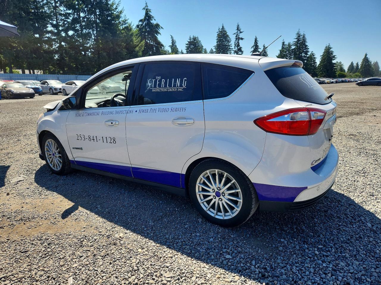 2013 Ford C-max Sel Белый vin: 1FADP5BU5DL511952