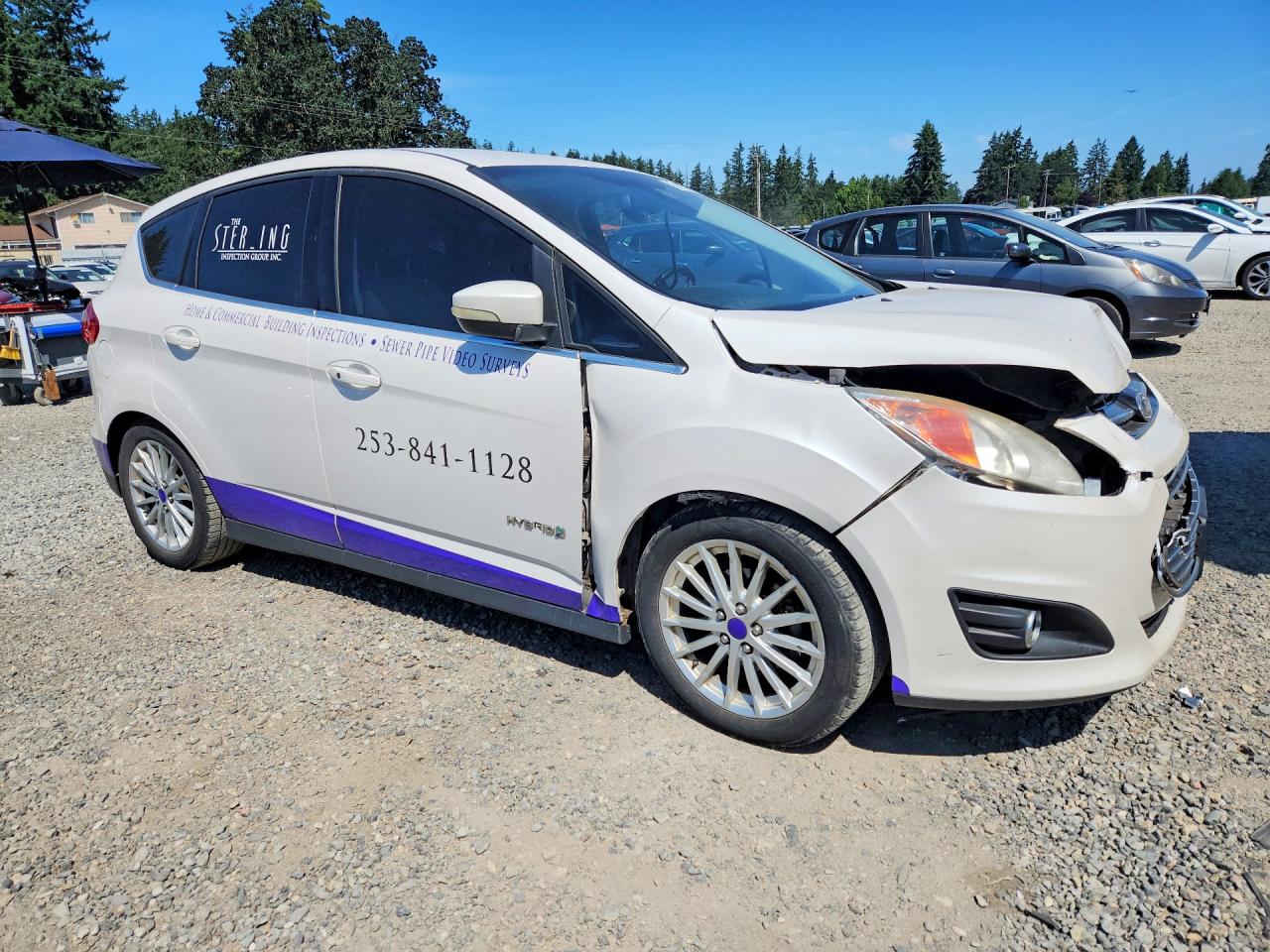 2013 Ford C-max Sel Белый vin: 1FADP5BU5DL511952