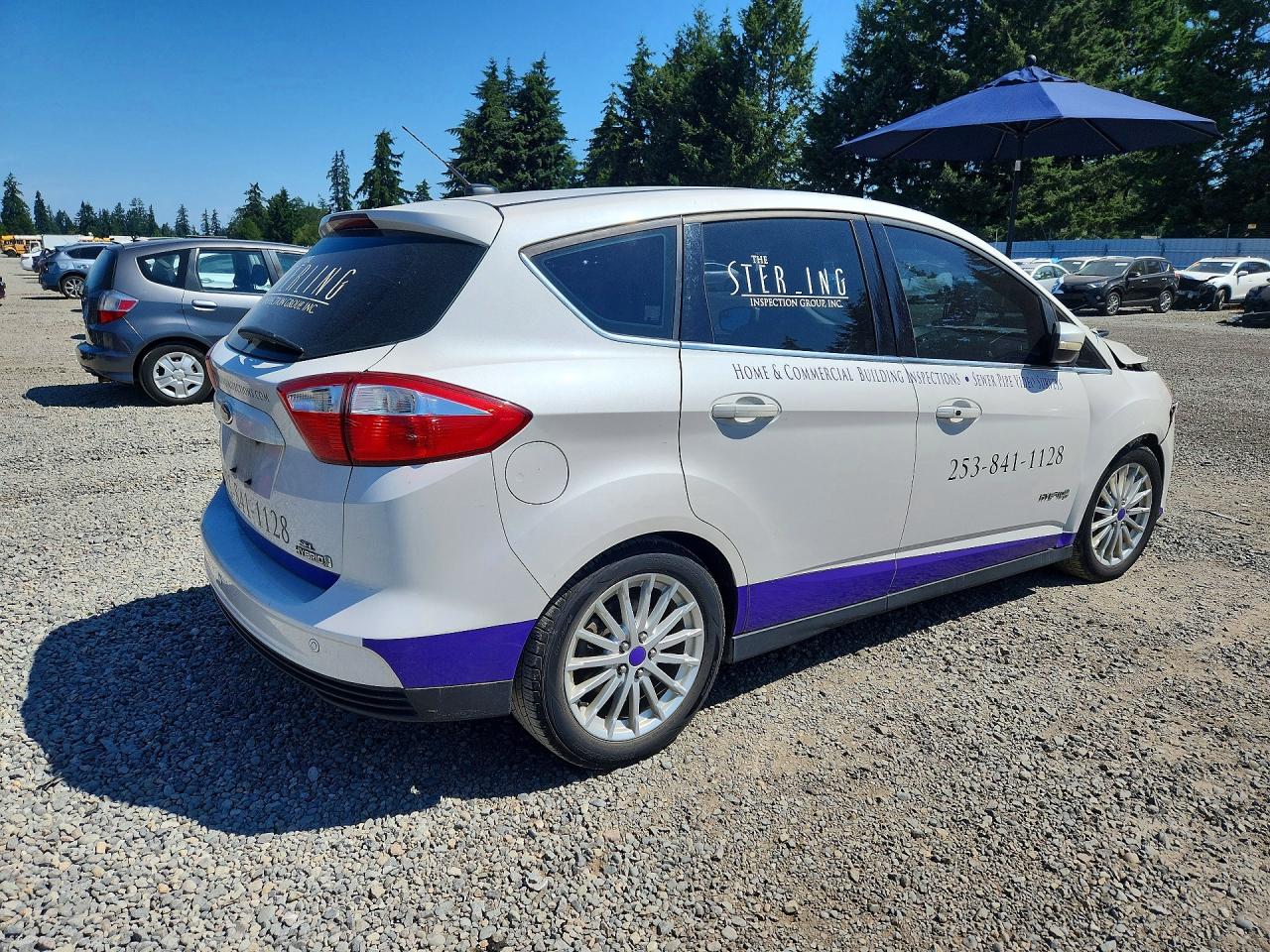 2013 Ford C-max Sel Белый vin: 1FADP5BU5DL511952