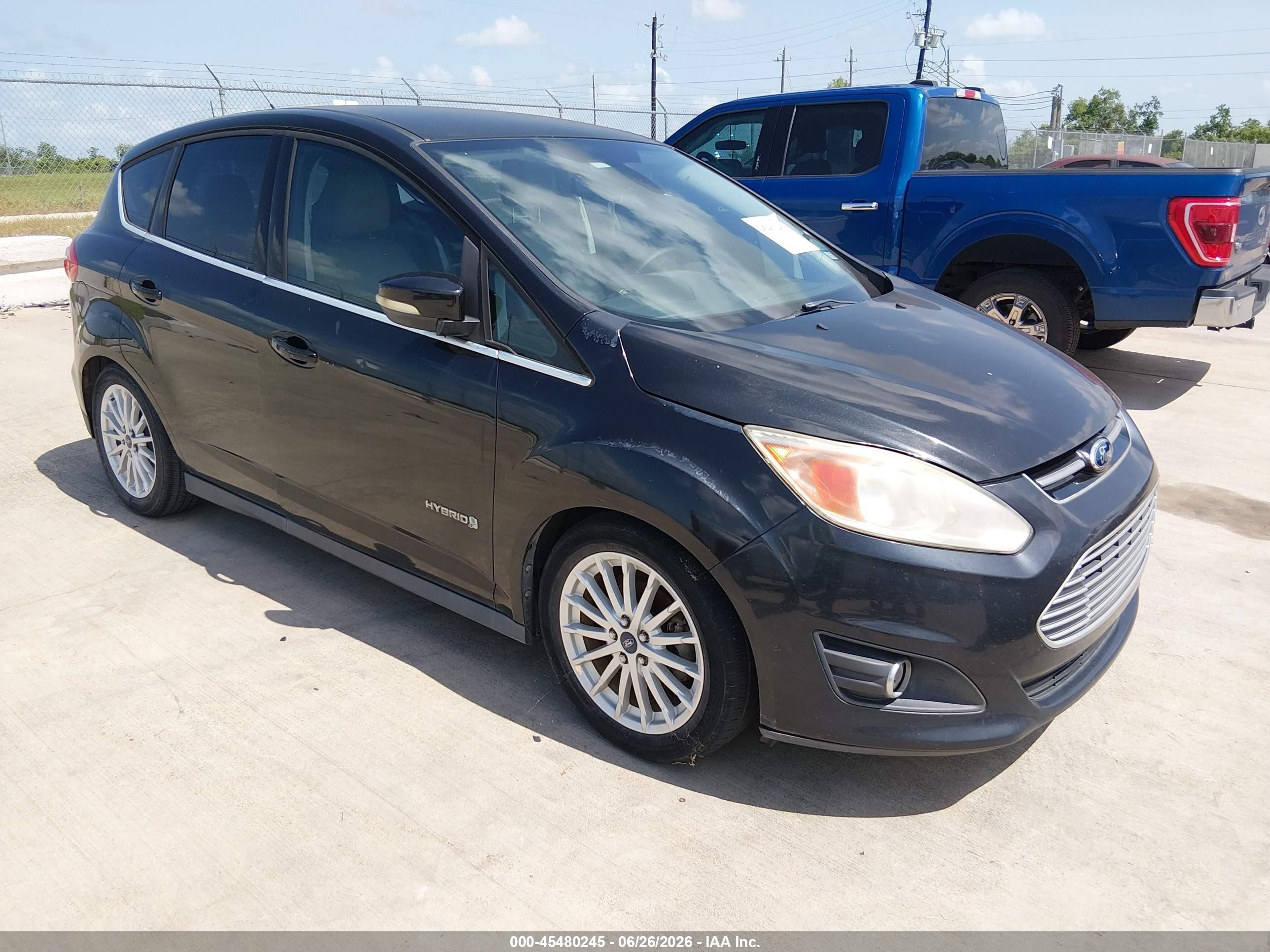 2013 Ford C-max Hybrid Sel Black vin: 1FADP5BU5DL513927