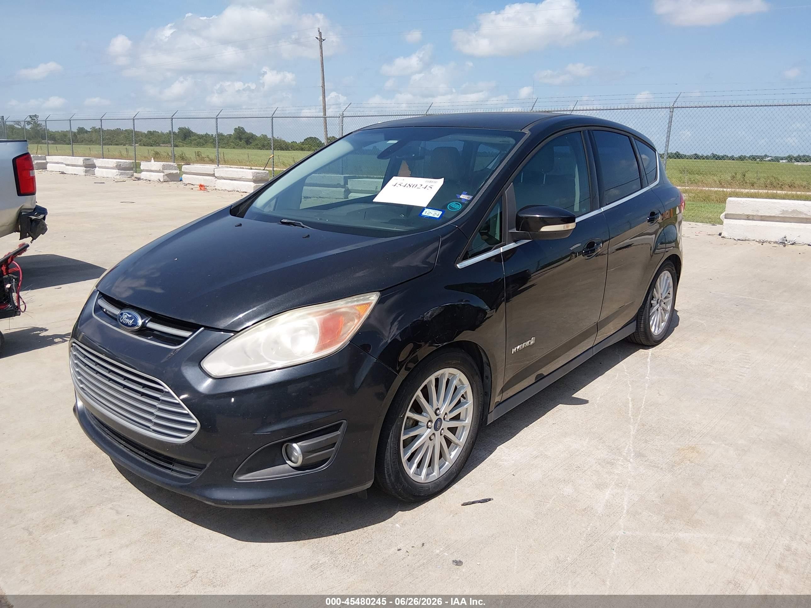 2013 Ford C-max Hybrid Sel Black vin: 1FADP5BU5DL513927