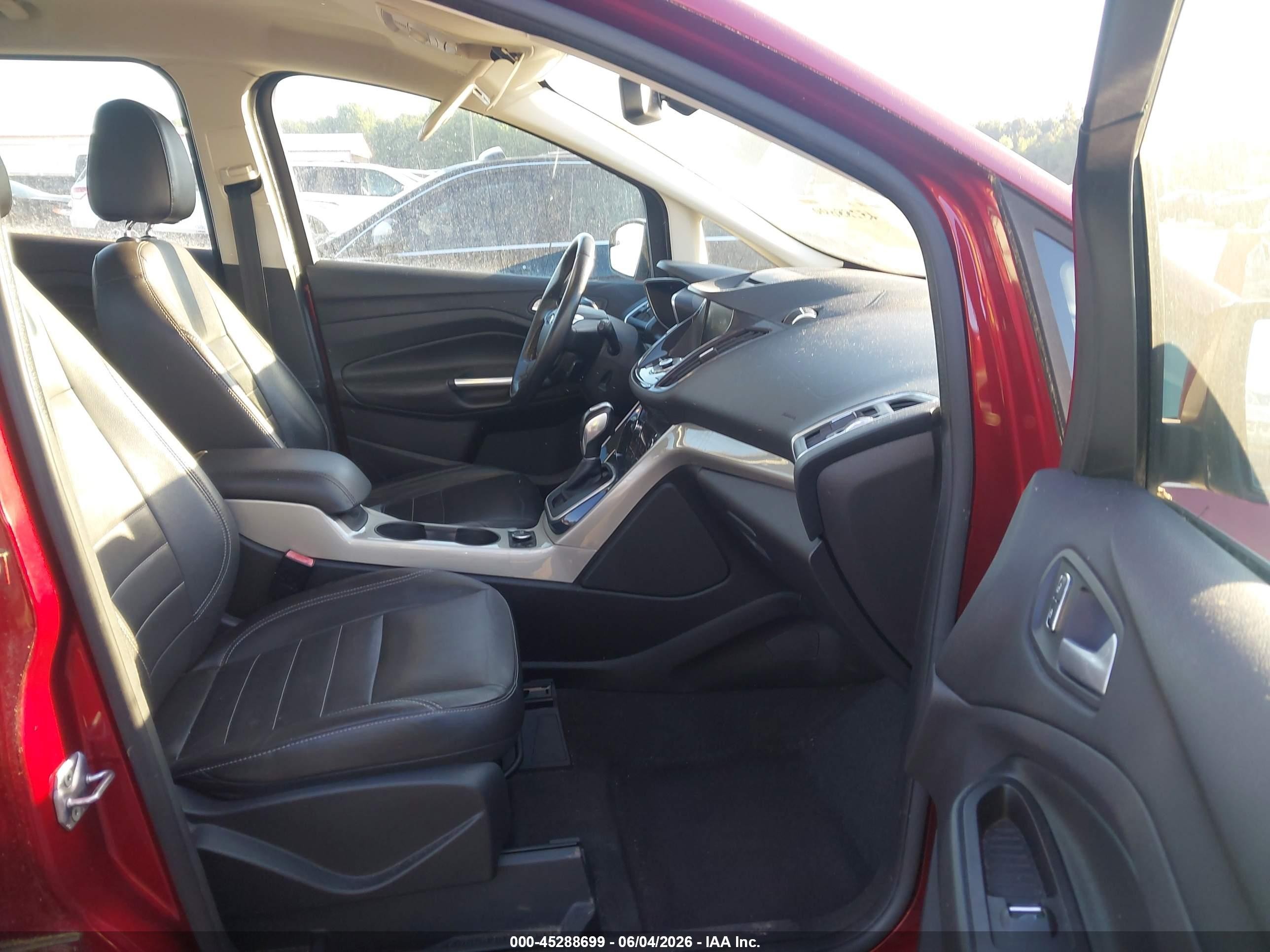 2013 Ford C-max Hybrid Sel Red vin: 1FADP5BU5DL516911