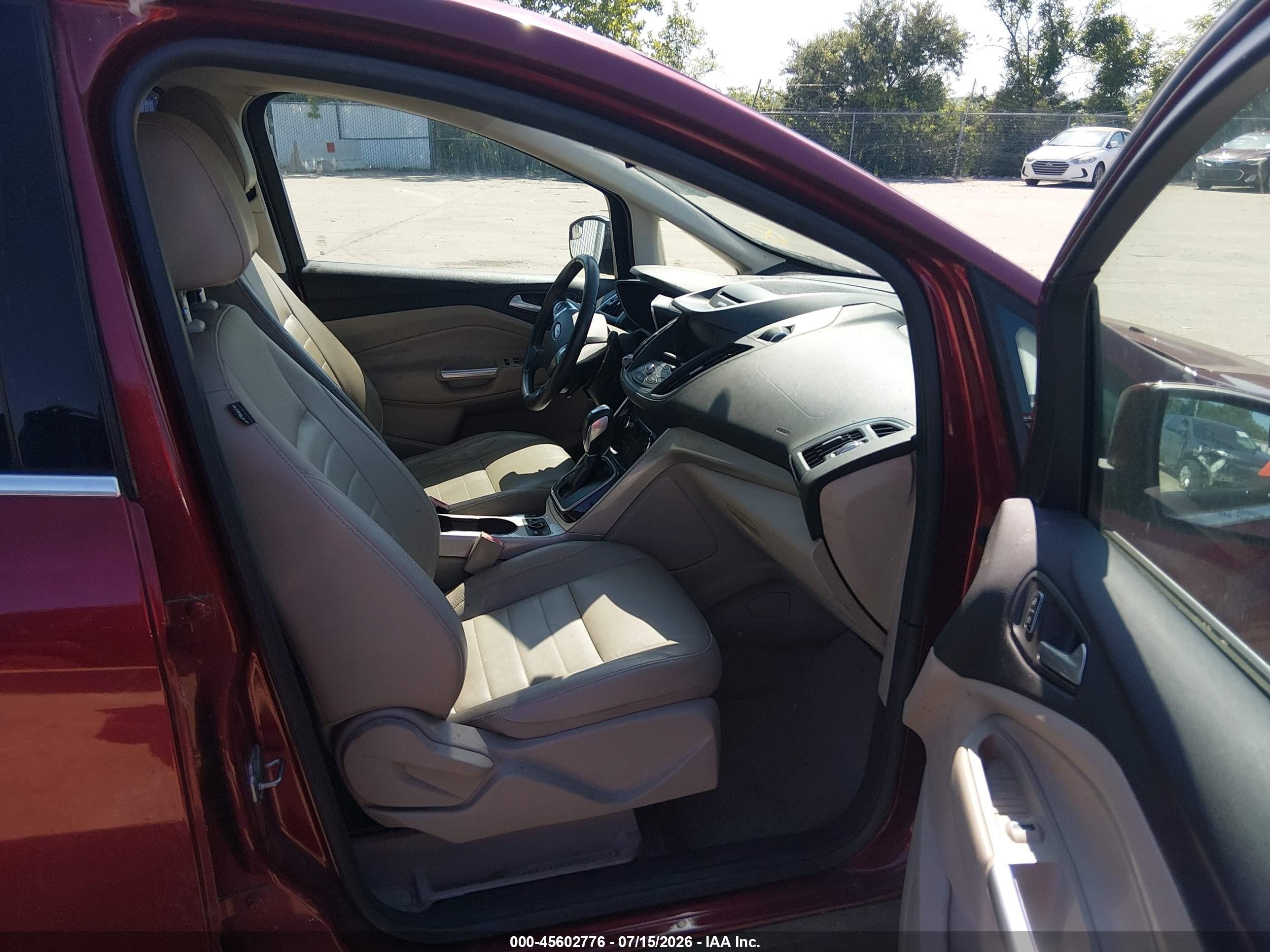 2013 Ford C-max Hybrid Sel Red vin: 1FADP5BU5DL534017