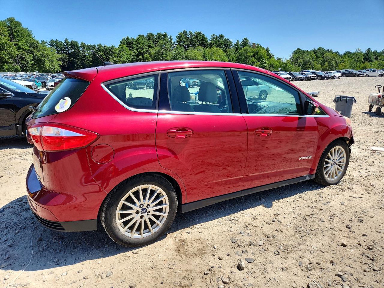 2013 Ford C-max Sel Red vin: 1FADP5BU5DL537967