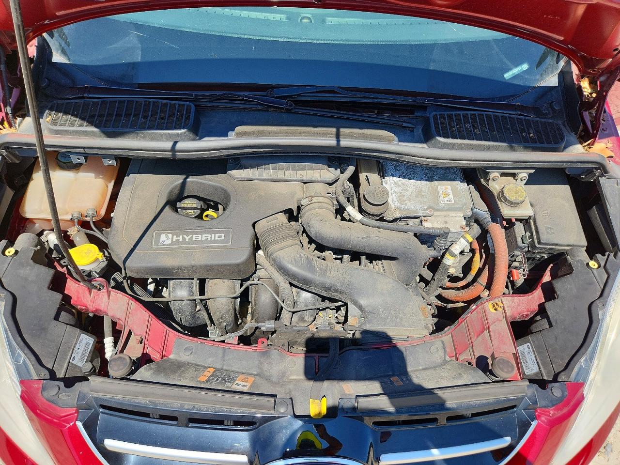 2013 Ford C-max Sel Red vin: 1FADP5BU5DL537967
