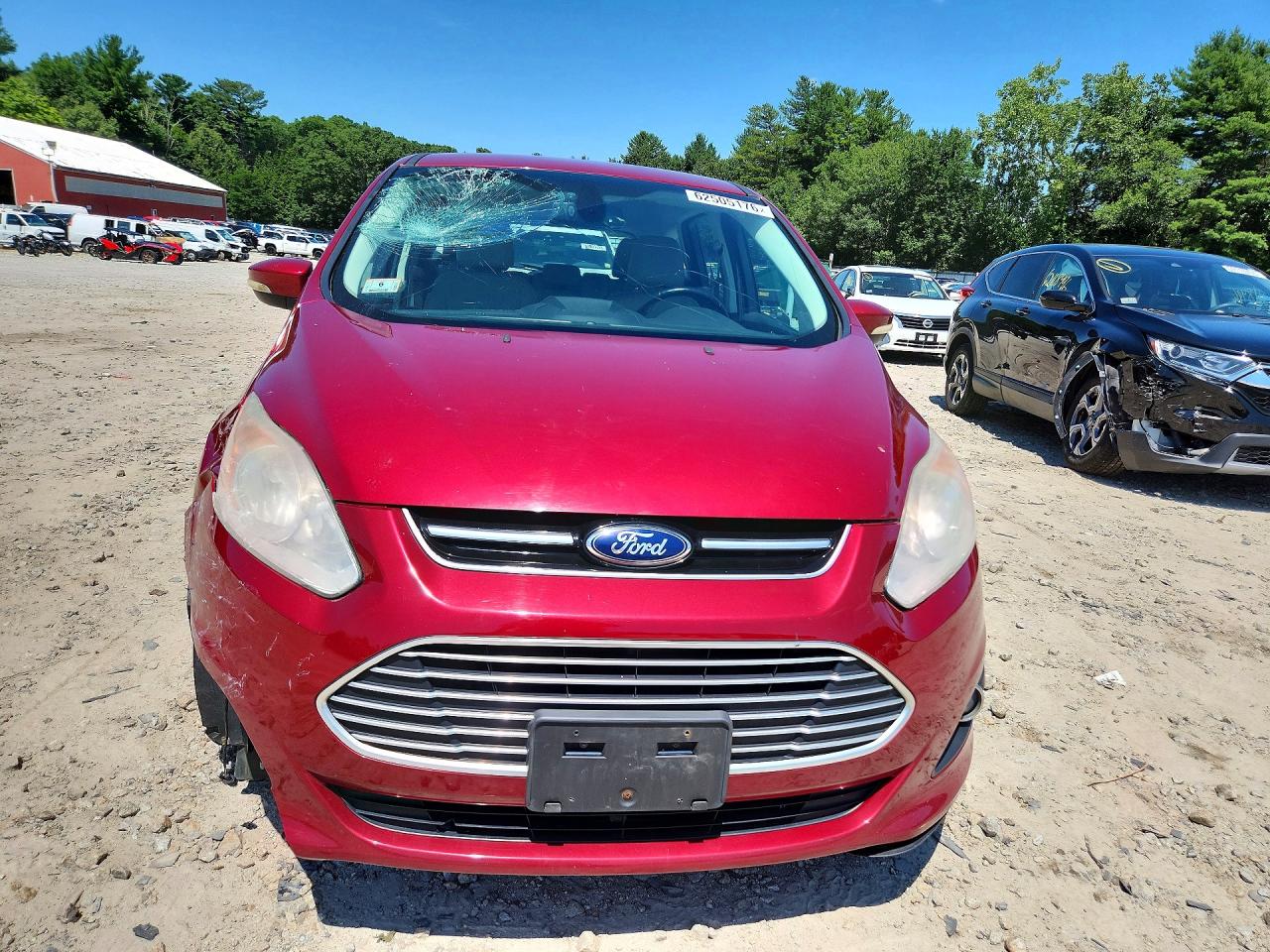 2013 Ford C-max Sel Red vin: 1FADP5BU5DL537967