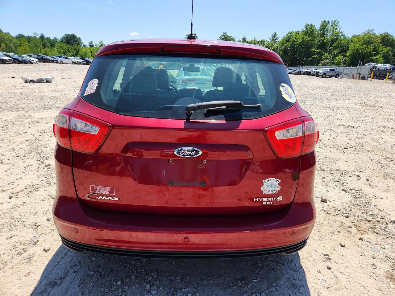 2013 Ford C-max Sel Red vin: 1FADP5BU5DL537967
